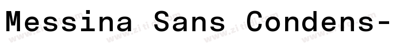 Messina Sans Condens字体转换